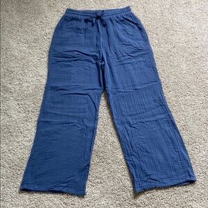 Lotus and Luna • Cotton Cabana Pants Ocean Blue